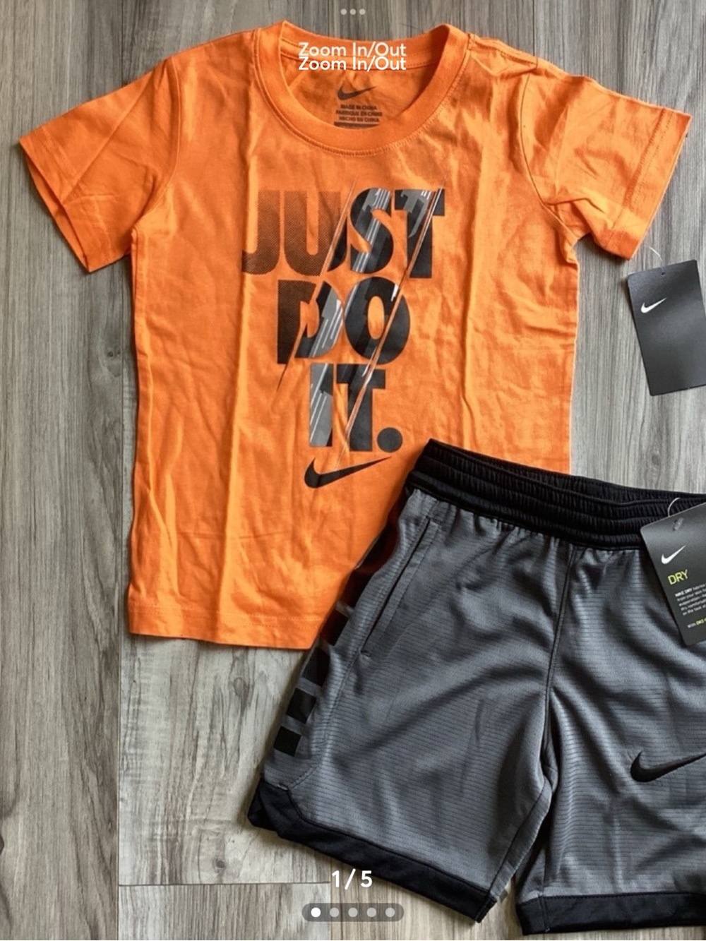 Nike boys Tee & Shorts outfit size 5(NWT) ~FIRM, NO OFFERS~